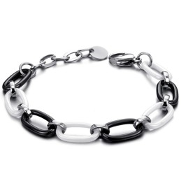 Högkvalitativt Svartvitt Volframkeramiskt Armband För Kvinnor