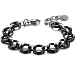 Världsomfattande Känt Svart Volframkeramiskt Armband För Kvinnor