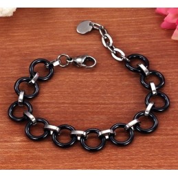 Världsomfattande Känt Svart Volframkeramiskt Armband För Kvinnor