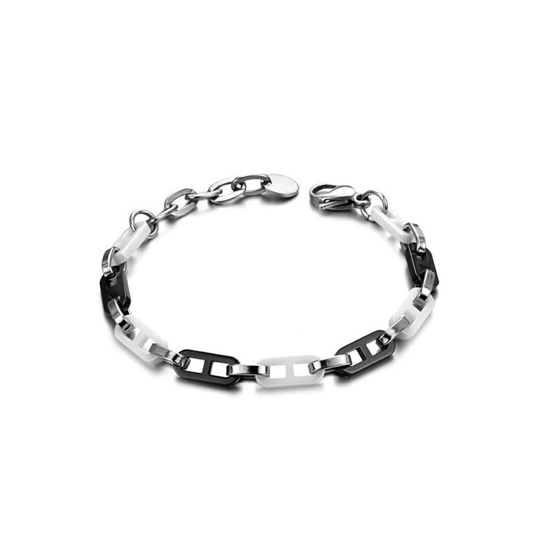 Högkvalitativt Svartvitt Volframkeramiskt Armband För Kvinnor Högkvalitativt Svartvitt Volframkeramiskt Armband För Kvinnor