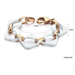 Högkvalitativt Vitt Volframkeramiskt Armband