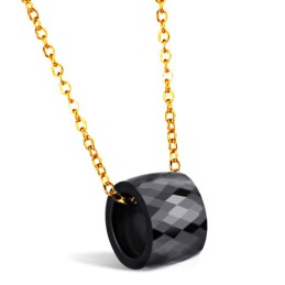 Att Njuta Av Högt Rykte Hemma Och Utomlands Kvinnligt Svart Volfram Keramiskt Halsband
