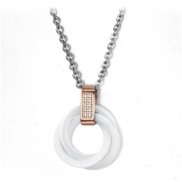 Tillförlitligt Kvalitetsvolframkeramiskt Halsband Med Strass