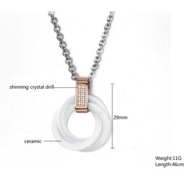 Tillförlitligt Kvalitetsvolframkeramiskt Halsband Med Strass