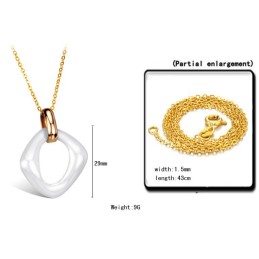 Hållbart I Bruk Kvinnligt Volframkeramiskt Halsband