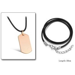 Kompletta Specifikationer För Kvinnligt, Fyrkantigt Halsband I Volframkeramik