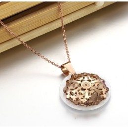 Halsband I Roséguld Med Volframkeramisk Finish Och Tillförlitlig Kvalitet
