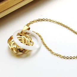 Stabil Kvalitet Kvinnlig Volfram Keramisk Halsband