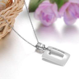 Högkvalitativt Kvinnligt Koncist Volframkeramiskt Halsband