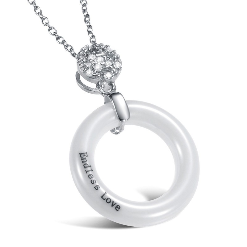 Brett Utbud Av Runda Volframkeramiska Halsband För Kvinnor Brett Utbud Av Runda Volframkeramiska Halsband För Kvinnor