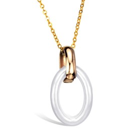 Stabil Kvalitet Kvinnlig Volfram Keramisk Halsband