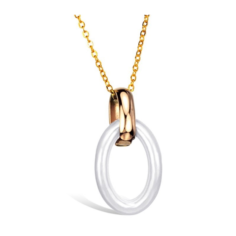 Stabil Kvalitet Kvinnlig Volfram Keramisk Halsband Stabil Kvalitet Kvinnlig Volfram Keramisk Halsband