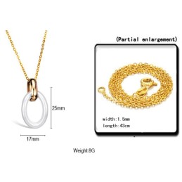 Stabil Kvalitet Kvinnlig Volfram Keramisk Halsband