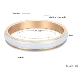 Brett Utbud Av Vita Volframkeramiska Armband