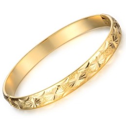 Högkvalitativ Elegant 18K Guldpläterad Armring För Kvinnor