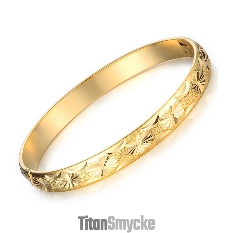 Högkvalitativ Elegant 18K Guldpläterad Armring För Kvinnor Högkvalitativ Elegant 18K Guldpläterad Armring För Kvinnor