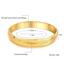 Reliable Reputation Female Scrub 18K Guldpläterad Armring