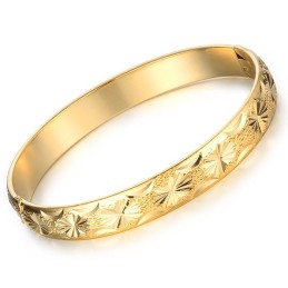 Stabil Kvalitet, Elegant 18K Guldpläterad Armring För Kvinnor
