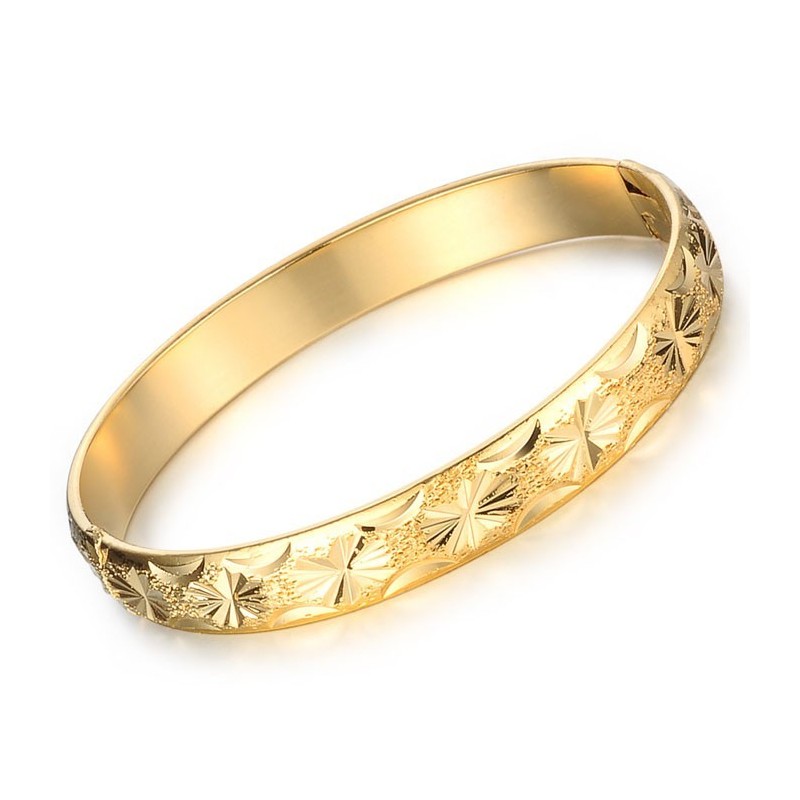 Stabil Kvalitet, Elegant 18K Guldpläterad Armring För Kvinnor Stabil Kvalitet, Elegant 18K Guldpläterad Armring För Kvinnor