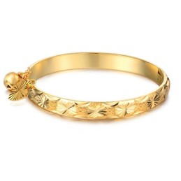Stabil Kvalitet Retro 18K Guldpläterad Armring För Kvinnor