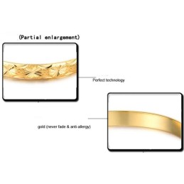 Stabil Kvalitet Retro 18K Guldpläterad Armring För Kvinnor
