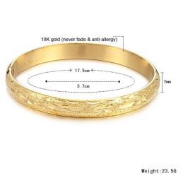 Stabil Kvalitet För Kvinnligt Stjärnmönster I 18K Guldpläterat Armband