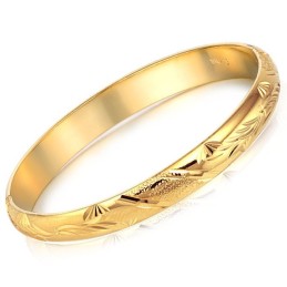 Högkvalitativt Armband Med Blommönster Och 18K Guldplätering För Kvinnor
