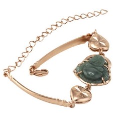 Pålitlig Kvalitet Jade Buddha 18K Guldpläterad Armband