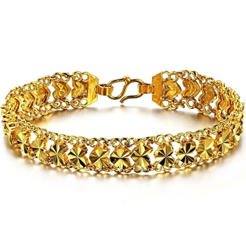 Stabilt Armband För Kvinnor Med Älskling I 18 Karat Guld Stabilt Armband För Kvinnor Med Älskling I 18 Karat Guld
