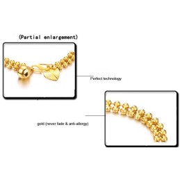 Drottningen Av Kvalitet, 18K Guldpläterat Armband För Kvinnor, Kulformat