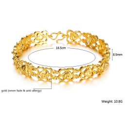 Högkvalitativt Armband För Kvinnor Med 18K Guldplätering