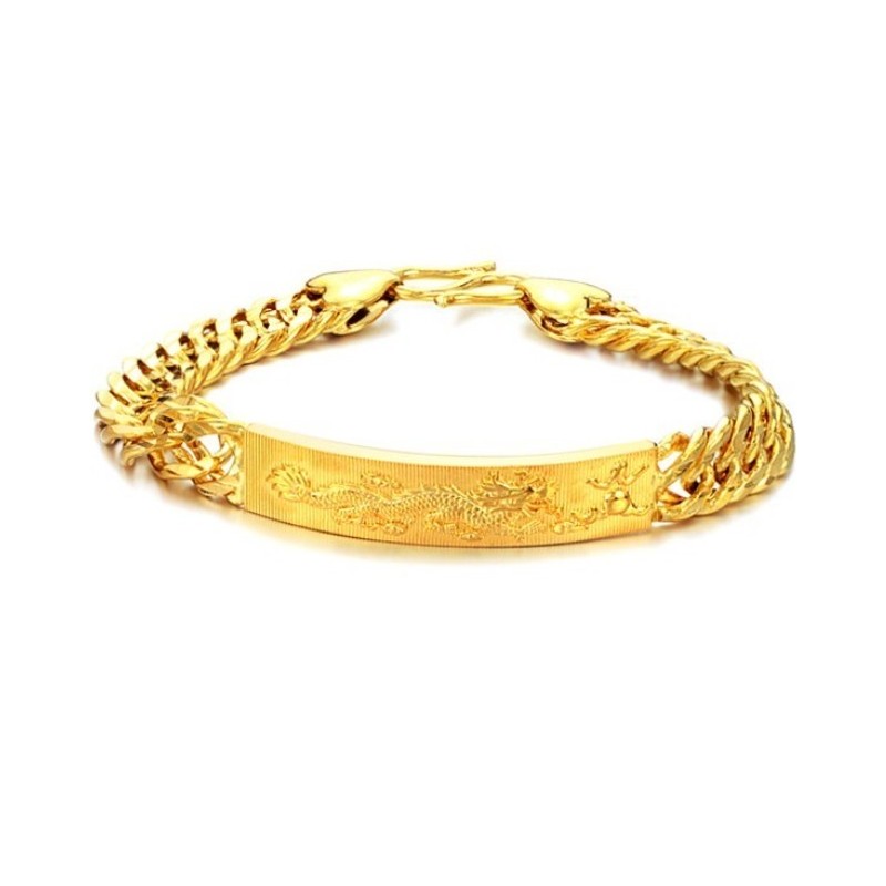 Kompletta Specifikationer För Armband Med 18K Guldplätering Och Manligt Drakemönster Kompletta Specifikationer För Armband Med 18K Guldplätering Och Manligt Drakemönster