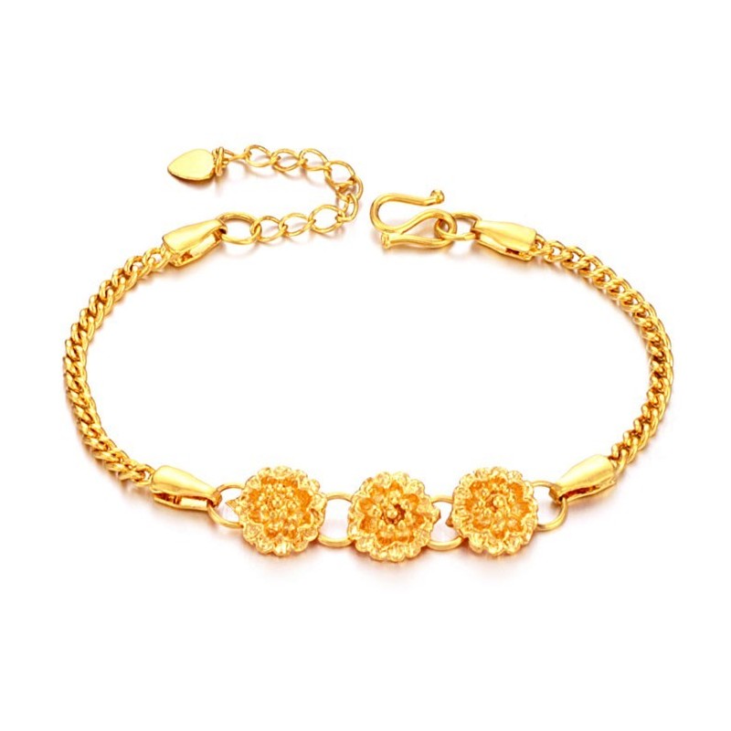Stabilt Armband Av 18K Guldpläterat Blomformat För Kvinnor Av Stabil Kvalitet Stabilt Armband Av 18K Guldpläterat Blomformat För Kvinnor Av Stabil Kvalitet