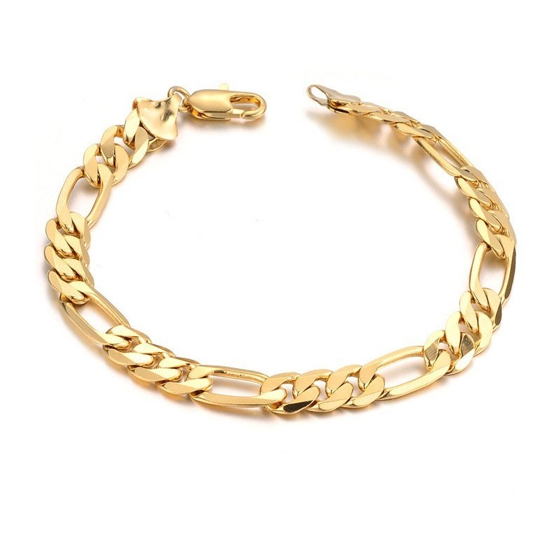 Lättanvänt Armband För Män I 18 Karat Guld Lättanvänt Armband För Män I 18 Karat Guld
