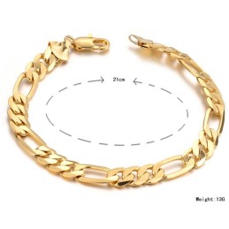 Lättanvänt Armband För Män I 18 Karat Guld