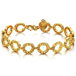 Stabilt Armband Av 18 Karat Guldpläterat För Kvinnor