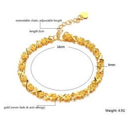 To Have A Long Story – Elegant Armband För Kvinnor I 18 Karat Guld