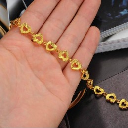 Världsberömt Armband Med 18 Karat Guldplätering För Kvinnor