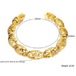 Reliable Reputation Female Sweetheart 18K Guldpläterat Armband
