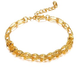 Kvalitets- Och Kvantitetsgaranterat Armband För Kvinnor I 18 Karat Guld