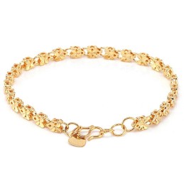 Reliable Reputation Female Fjärilsformad 18K Guldpläterad Armband