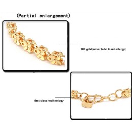 Reliable Reputation Female Fjärilsformad 18K Guldpläterad Armband