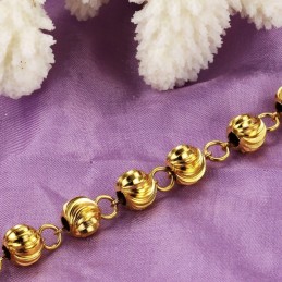 Drottningen Av Kvalitet, 18K Guldpläterat Armband För Kvinnor, Kulformat