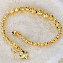 Högkvalitativt Damarmband I 18K Guldpläterat Kulformat