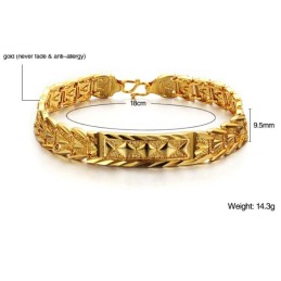 Kvalitets- Och Kvantitetsgaranterat Klassiskt 18K Guldpläterat Armband För Kvinnor