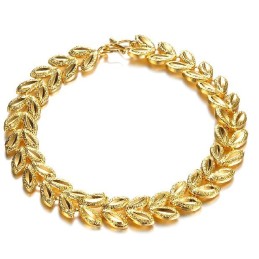 Högkvalitativt Armband För Kvinnor I 18K Guld Med Bladform