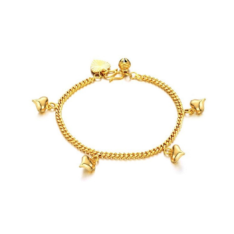 Reliable Reputation Female Sweetheart 18K Guldpläterat Armband Med Klockor Reliable Reputation Female Sweetheart 18K Guldpläterat Armband Med Klockor