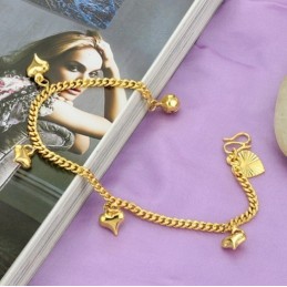 Reliable Reputation Female Sweetheart 18K Guldpläterat Armband Med Klockor
