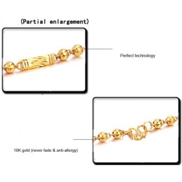 Lättanvänt Herrhalsband Med 18K Guldplätering