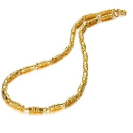 Kvalitets- Och Kvantitetsgaranterat Halsband För Män I 18 Karat Guld
